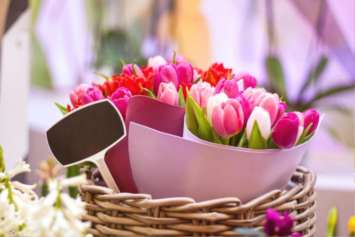 Detailed view of professional floral arrangement technique demonstration